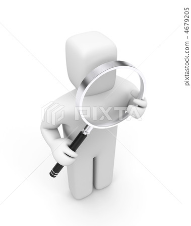 People and magnify glass People and magnify glass 4679205