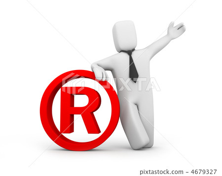 Person and registered sign Person and registered sign 4679327