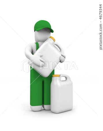 Person advertises products 4679344