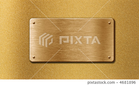 golden metal plate 4681896