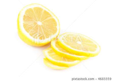 lemon close up isolation in white background lemon close up isolation in white background 4683359