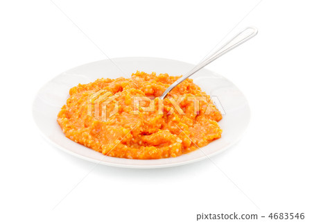porridge pumpkin and wooden spoon porridge pumpkin and wooden spoon 4683546