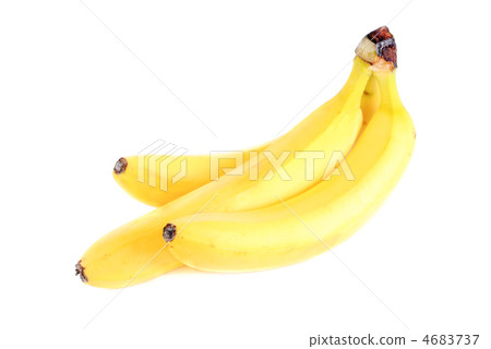 three bananas isolation on white background 4683737