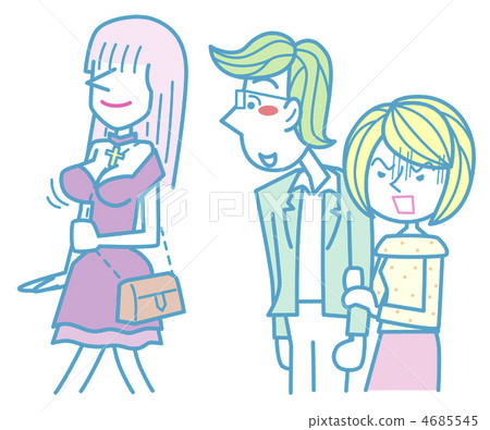A man whose eyes turn to glamorous ladies A man whose eyes turn to glamorous ladies 4685545