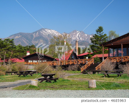 Kiyosato Seisumi dormitory and Yatsugatake mountain 4685963