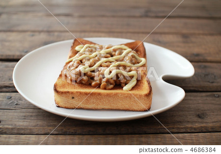 Natto mayonnaise toast: an easy bread recipe 4686384