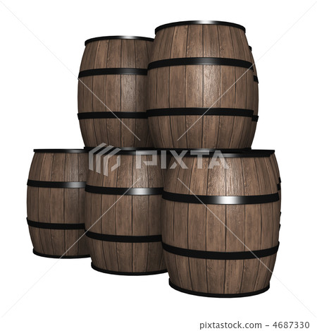 Barrel CG illustration Barrel CG illustration 4687330