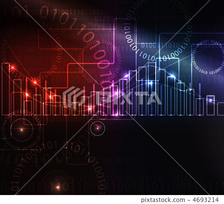 Abstract glowing background with digital symbols Abstract glowing background with digital symbols 4693214