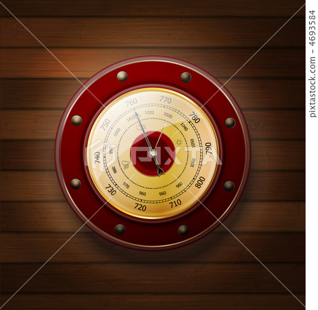 weather glass on a wood background 4693584