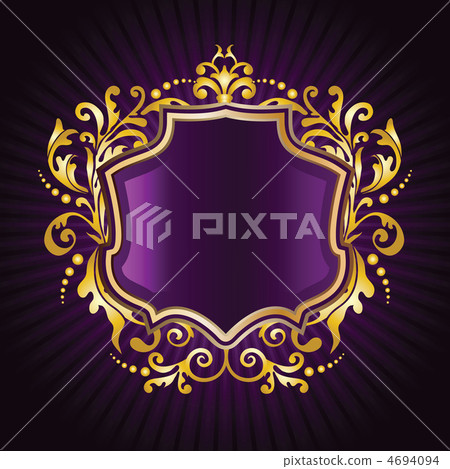 vintage stylized floral frame - Stock Illustration [4694094] - PIXTA