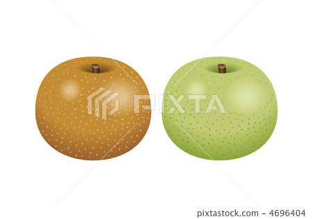 梨的例證。圖標集。 4696404