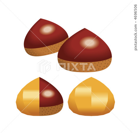 Illustration of chestnut. Icon set. Illustration of chestnut. Icon set. 4696506