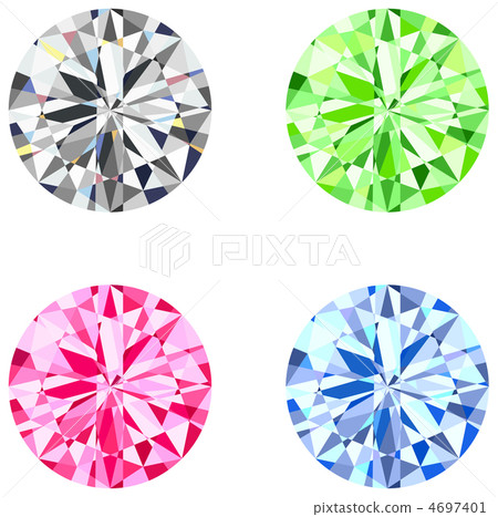 4 color diamonds - Stock Illustration [4697401] - PIXTA
