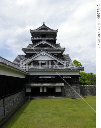 [100 Famous Castles in Japan] [Special Historic Site] Kumamoto Castle Important Cultural Property Uto Tower Chuo-ku, Kumamoto City, Kumamoto Prefecture 4697641