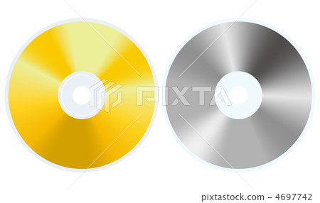 CD-ROM圖案(金色和銀色) CD-ROM圖案(金色和銀色) 4697742
