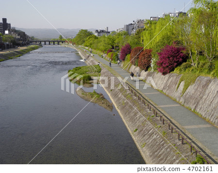 Walking path of Kamogawa Walking path of Kamogawa 4702161