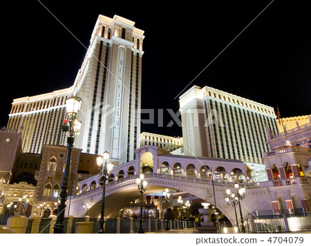 拉斯維加斯威尼斯式夜視圖 4704079