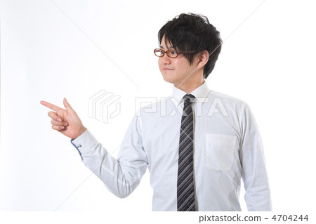 指向左邊的商人 指向左邊的商人 4704244