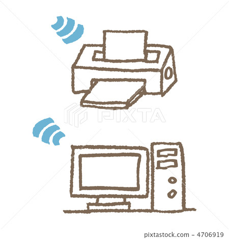 打印機和電腦 4706919