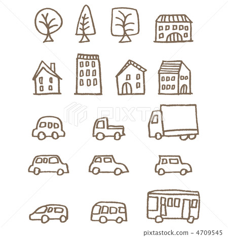 Tree house car - Stock Illustration [4709545] - PIXTA
