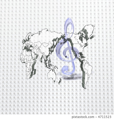 World Map and Torso Symbol World Map and Torso Symbol 4711523