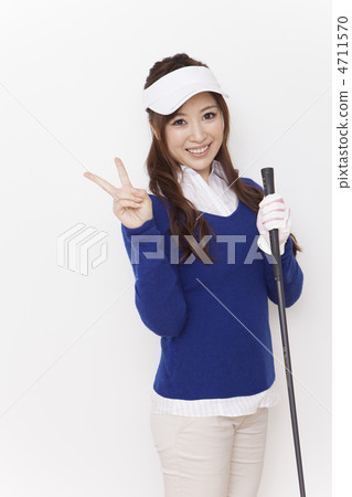 穿高爾夫球的女性 穿高爾夫球的女性 4711570