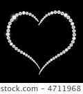Black Background Diamond Heart 4711968