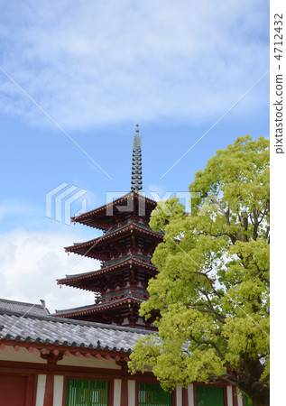 Shitennoji 5層塔 4712432