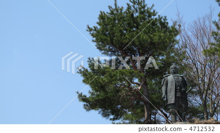 “上杉謙信”（Kasugayama城堡遺址）的雕像 4712532