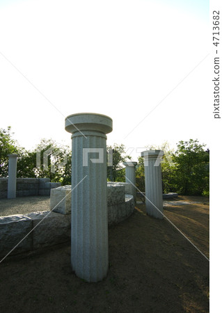 Entasis pillar of olive grove Entasis pillar of olive grove 4713682