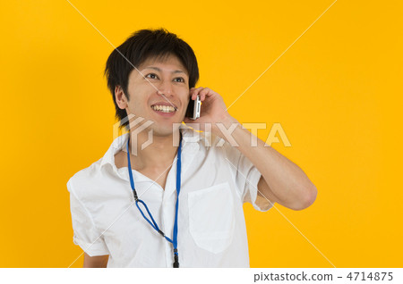 A Japanese man wearing a white shirt A Japanese man wearing a white shirt 4714875