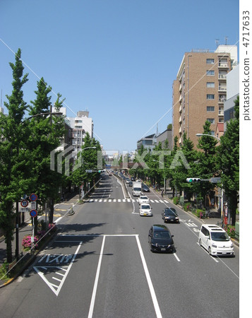 青梅公路高速公路在杉並區病區 4717633