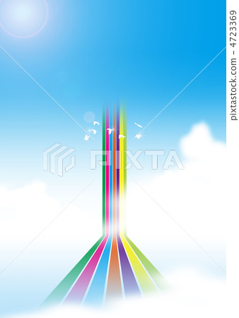 希望彩虹在天空中飛翔 希望彩虹在天空中飛翔 4723369