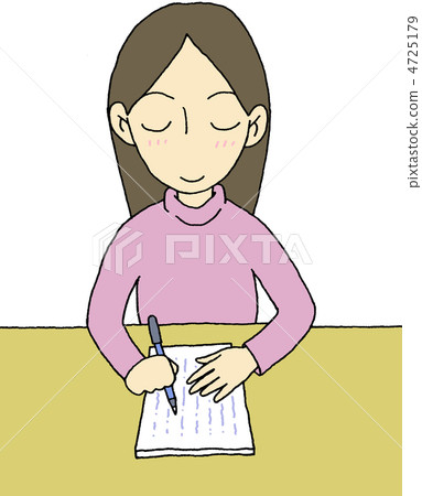 Woman writing a letter 4725179