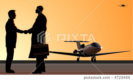 Handshake at runway 4728489