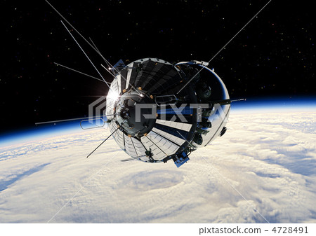 The first spaceship at the orbit 4728491