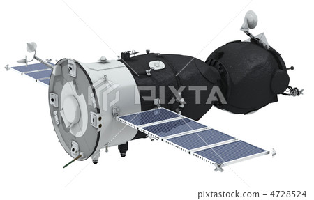 Spaceship isolated on white background Spaceship isolated on white background 4728524