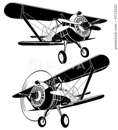 retro biplane 4728562