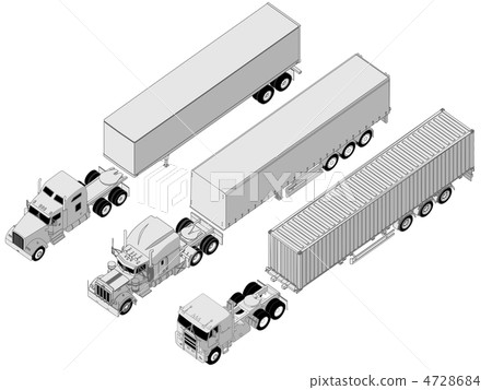 semi-truck set 4728684