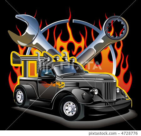 Retro hotrod 4728776