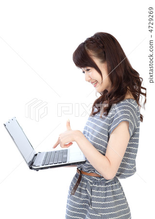 個人電腦和女性 個人電腦和女性 4729269