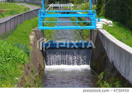 Agricultural canal and sluice agricultural canal 4730450