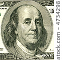 portrait of Franclin on banknot 4734298
