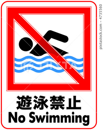 Swimming prohibition-61 4735560
