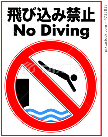 Dive prohibition A-24 4735815