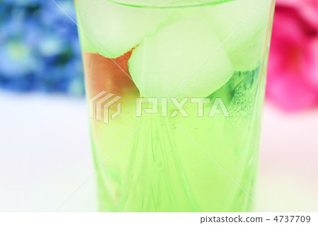 甜瓜蘇打水和繡球花 4737709