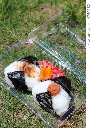 Rice balls to eat on the lawn 4740382