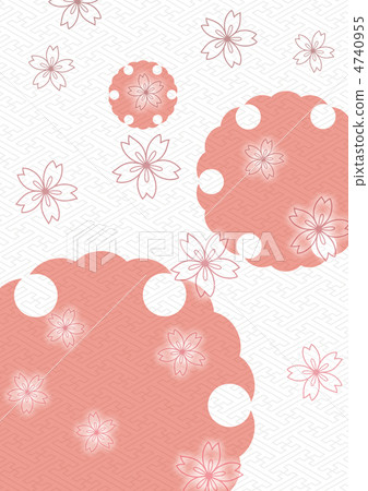 Snowy rings and cherry blossoms in Saaya shape Snowy rings and cherry blossoms in Saaya shape 4740955