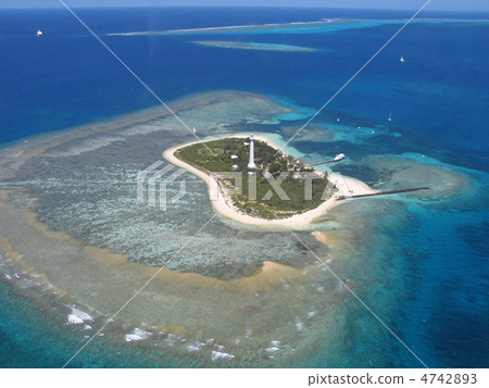 New Caledonia Amede lighthouse aerial photograph New Caledonia Amede lighthouse aerial photograph 4742893