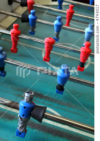 Old worn foosball table Old worn foosball table 4743017